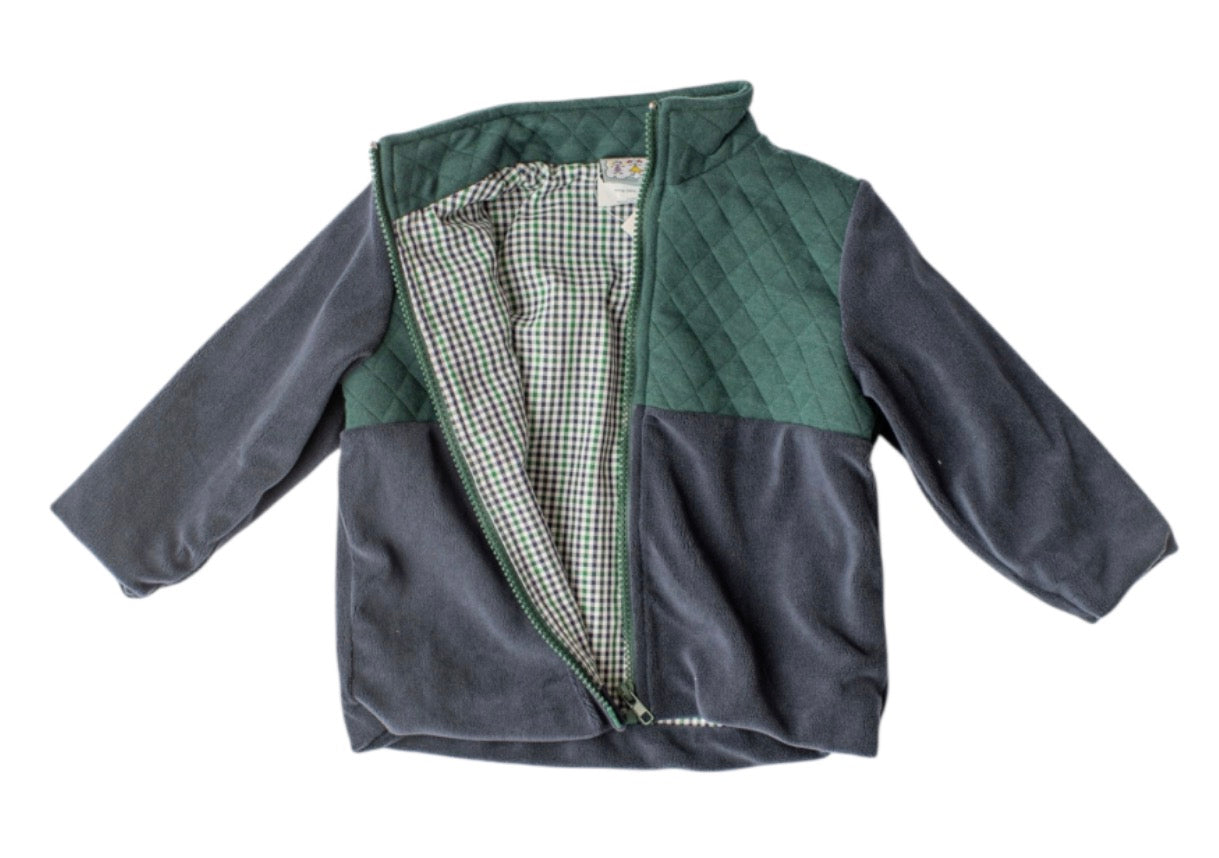 Cooper Boys Jacket–Green & Navy