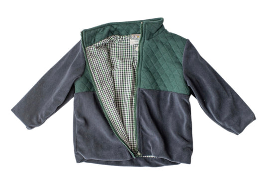 Cooper Boys Jacket–Green & Navy