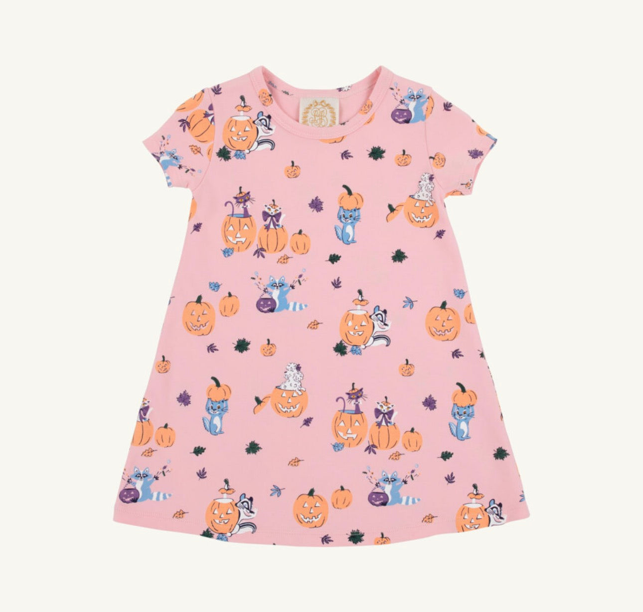Polly Play Dress SS-Candy and Critters (Sandpearl Pink)