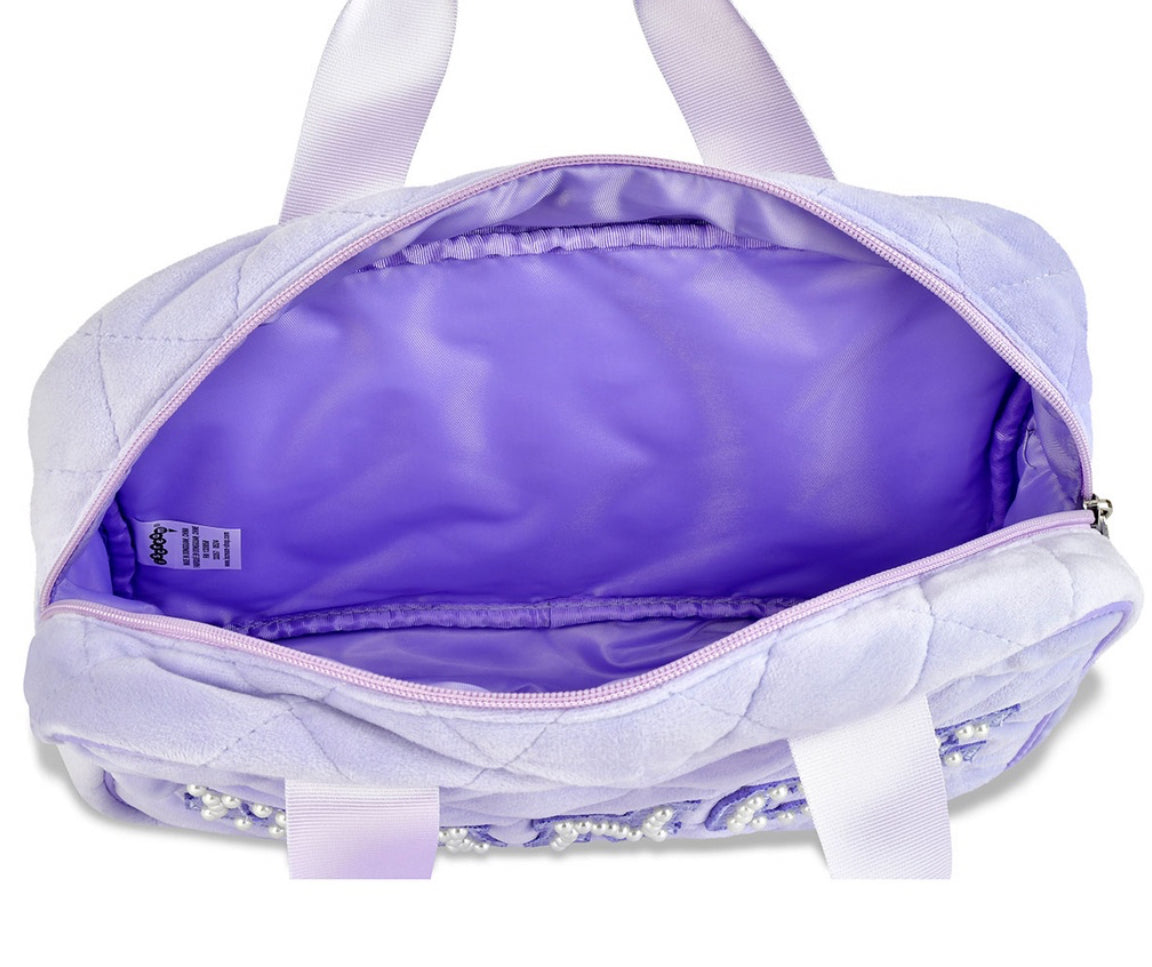 Love to Dance Quilted Large Cosmetic Bag