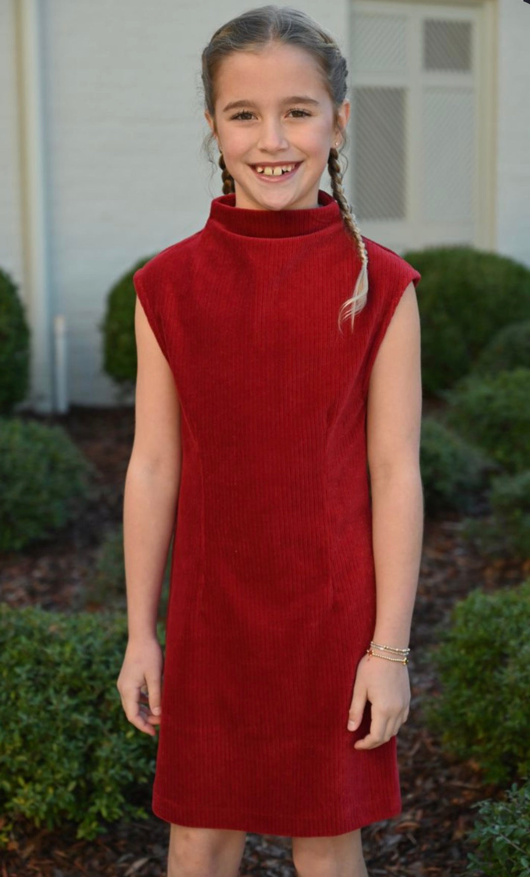 Jenny Dress Red Velour