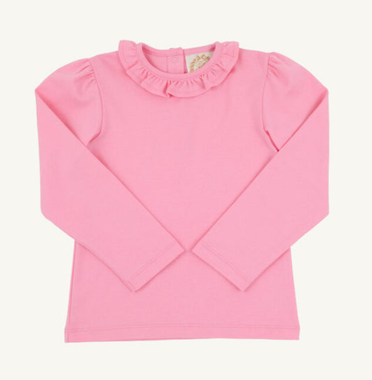 Reece Ruffle Top-Hampton’s Hot Pink