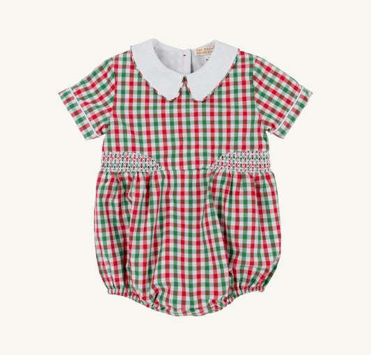Bentley Bubble- Richmond Red and Kiawah Kelly Green Gingham/Worth Ave White