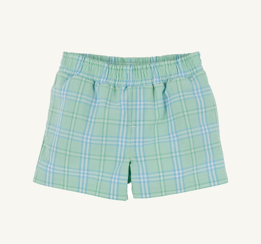 Sheffield Shorts-Pelham Bay Plaid (Green)