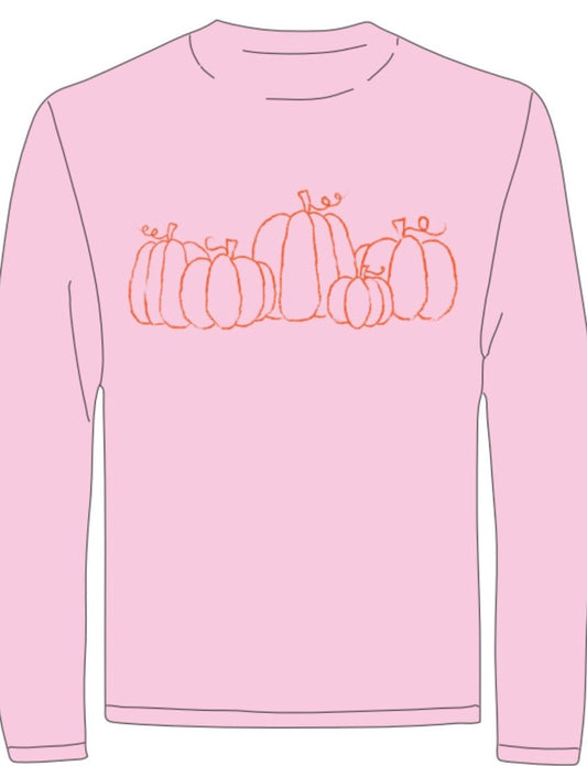 LS Pink Pumpkin Patch T-Shirt