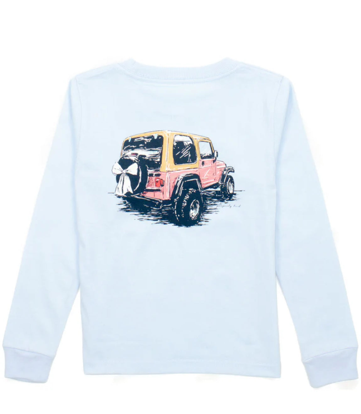 Girls Pink Adventure LS Periwinkle