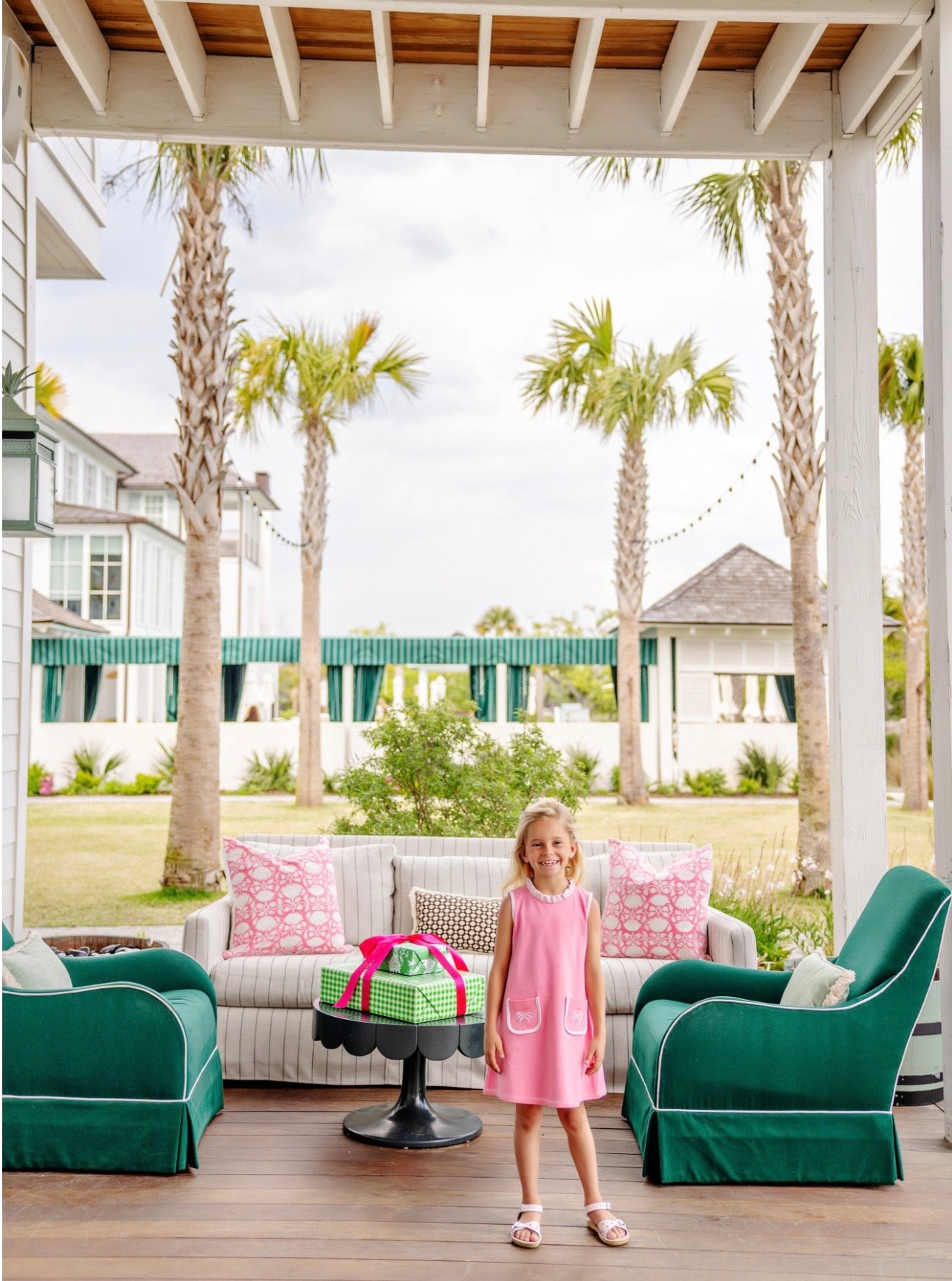 Lizzie’s Luxe Leisure Dress-Ruffle-Romany Rose/Palm Beach Pink