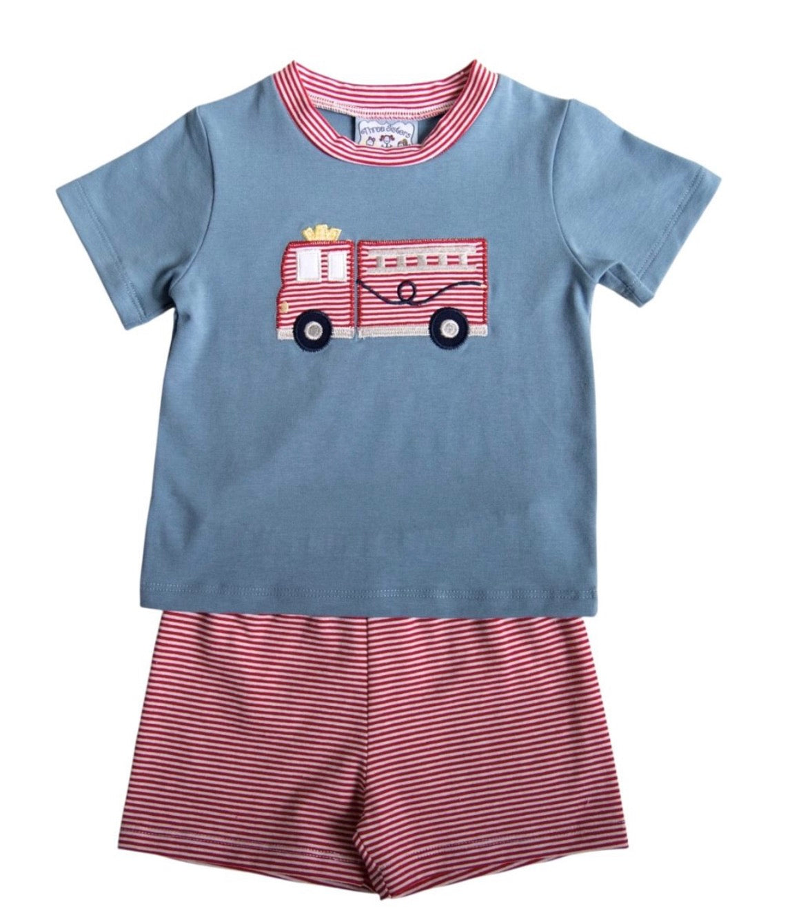 Firetruck Boys Short Set