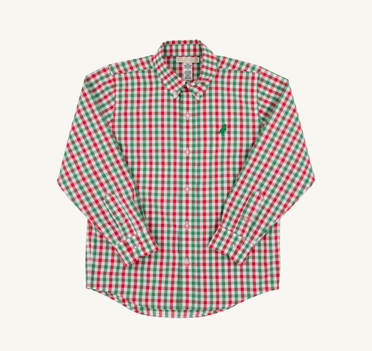 Deans List Dress Shirt-Richmond Red and Kiawah Kelly Green Gingham/Kiawah Kelly Green