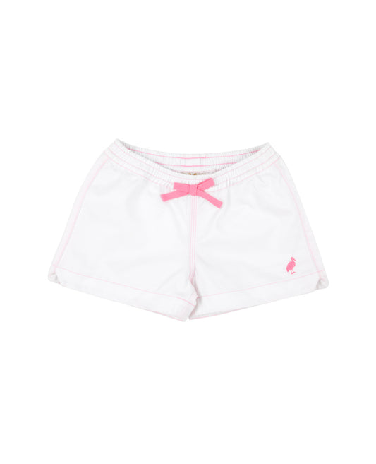 Cheryl Shorts-Worth Avenue White/Hamptons Hot Pink