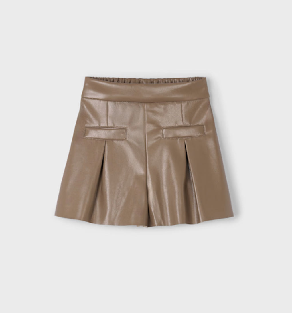 Girl Leatherette Shorts