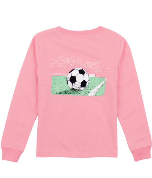 Girls Soccer LS Light Pink