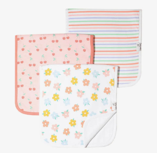 Cheery- 3 Pack Premium Burp Cloths