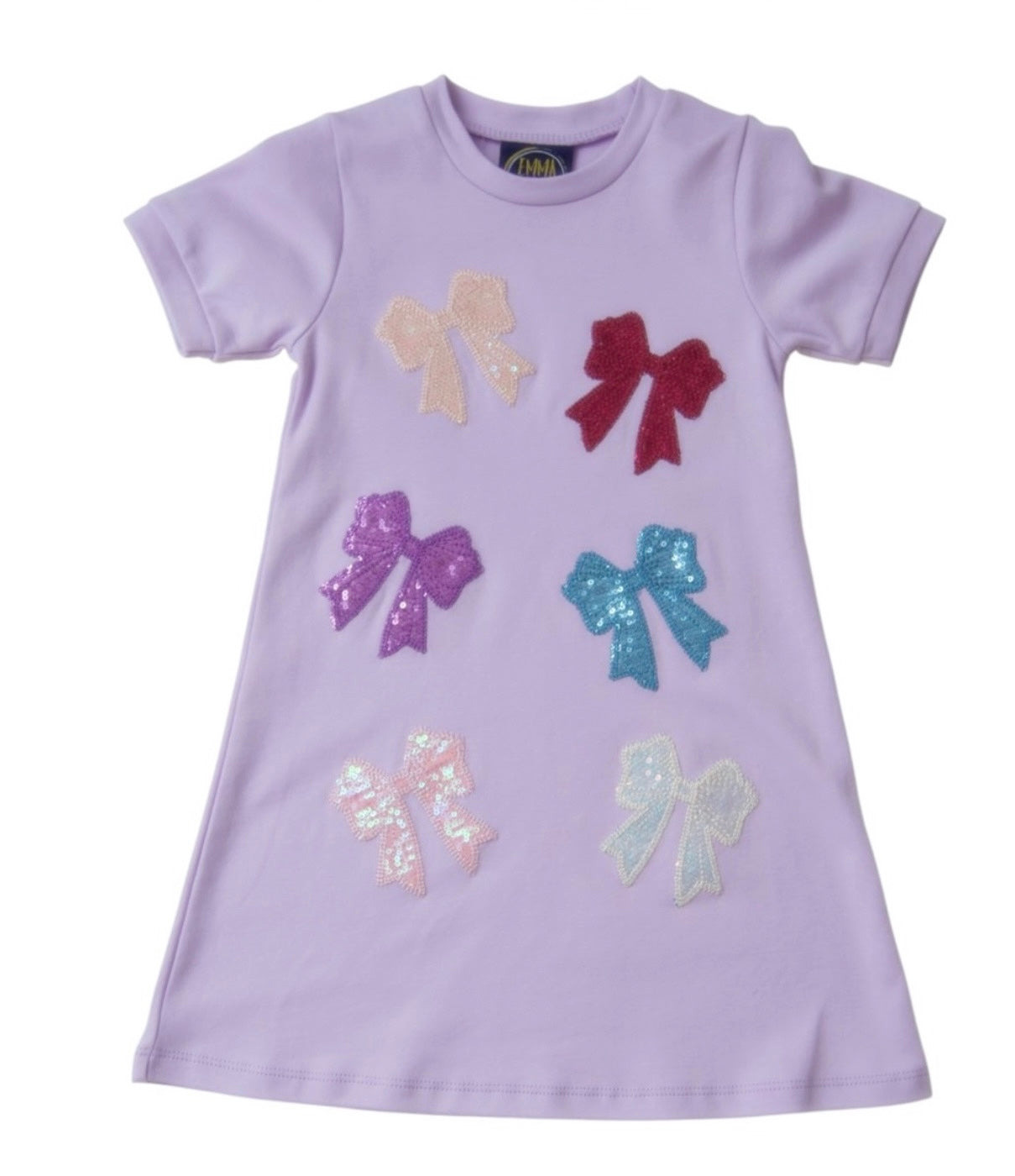 Sparkly Bows Applique Dress
