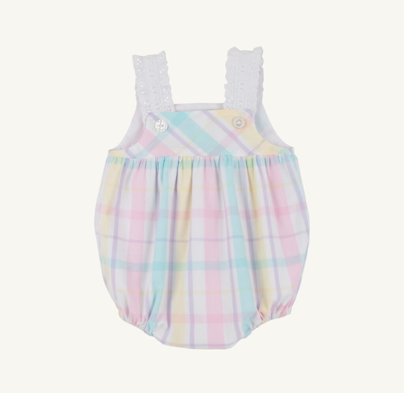 Babs Bubble- Woven Yarn- Brunch Plate Plaid/Worth Ave White