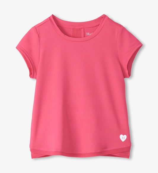 Fandango Pink Mesh Trim Tee