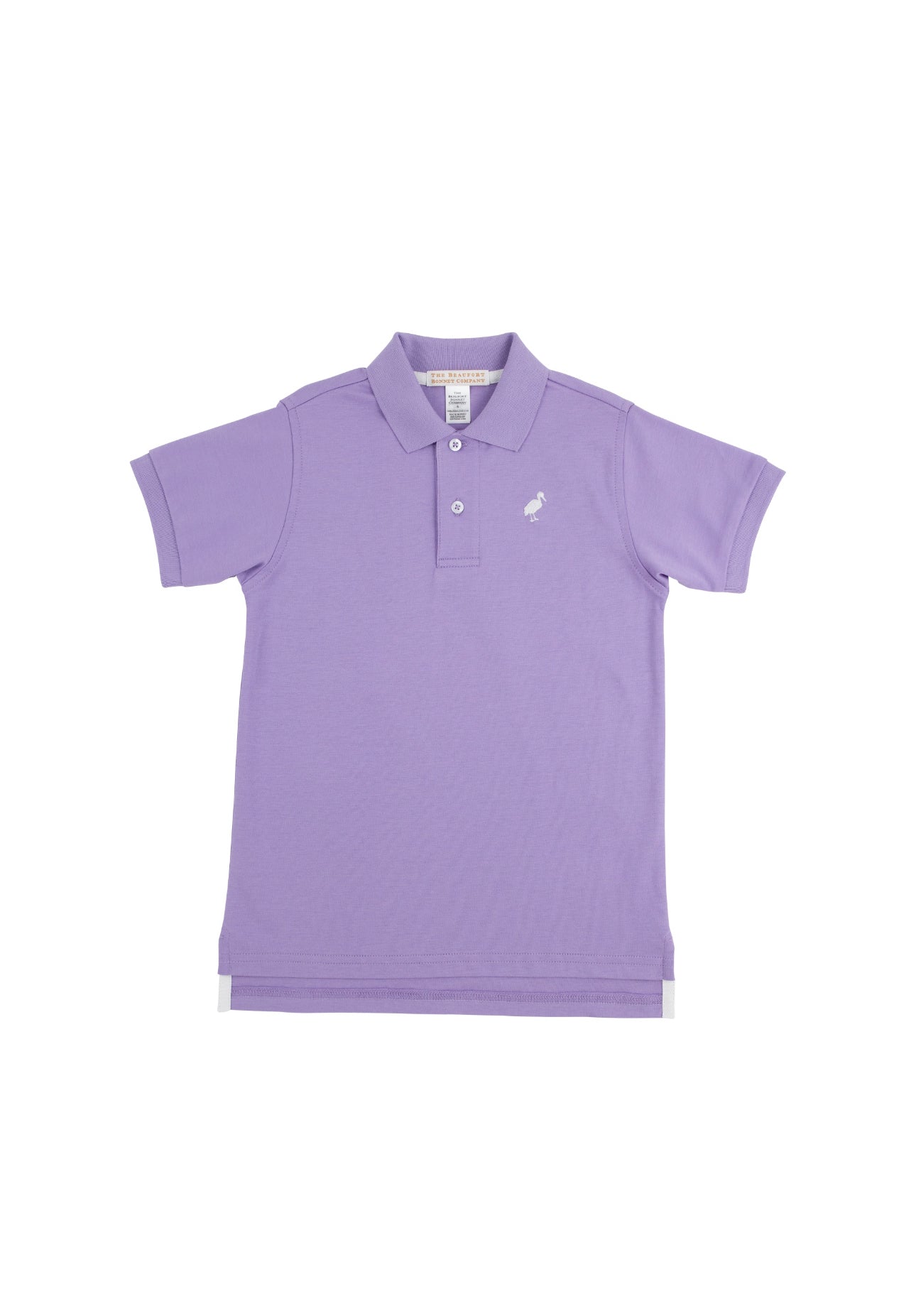 Prim and Proper Polo SS- Palisades Purple, Worth Avenue White