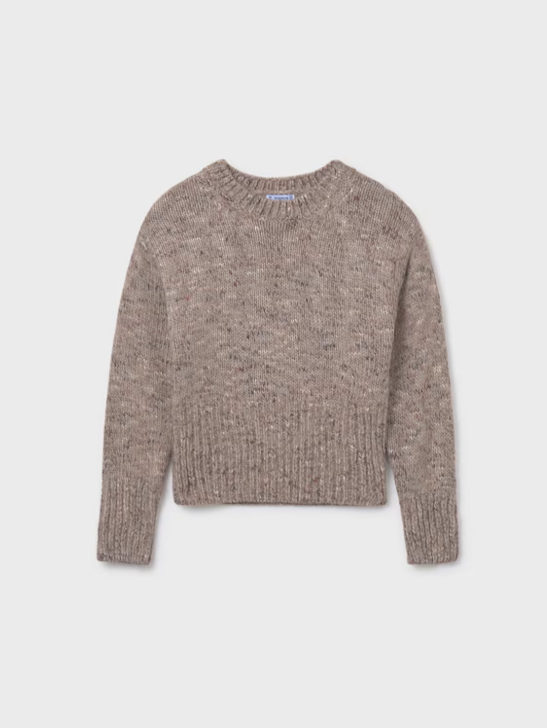 Taupe Mix- Girl Knit Sweater