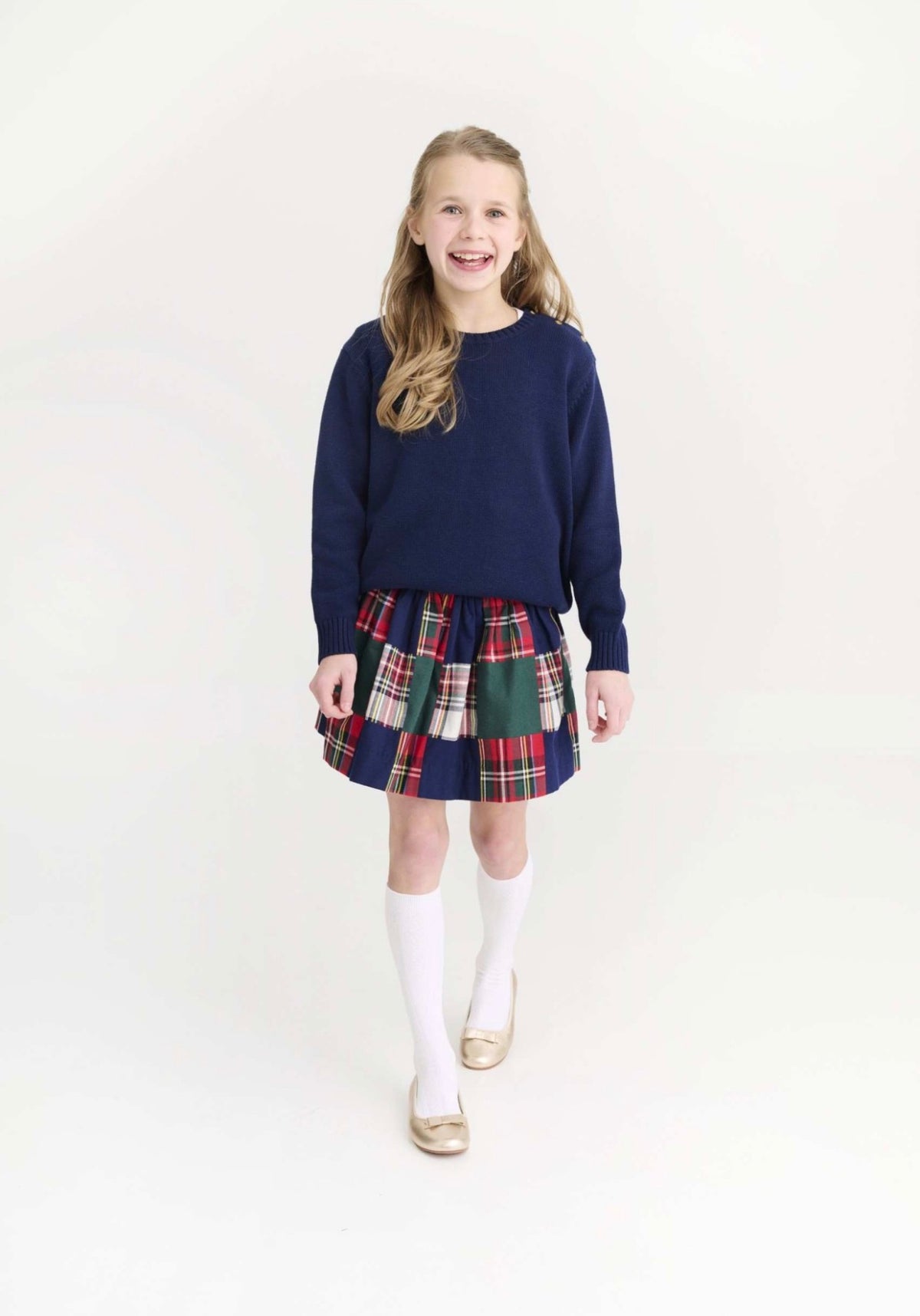 Isabelle’s Sweater -Nantucket Navy/Buttons
