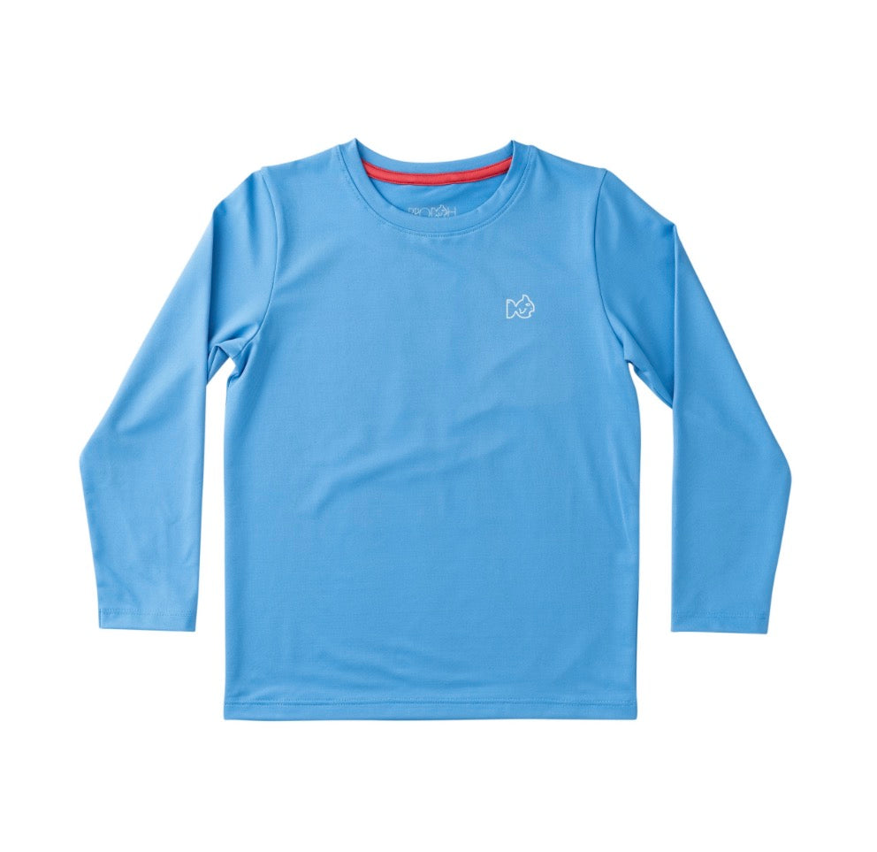 Girls' LS Pro T-shirt- Marina Blue
