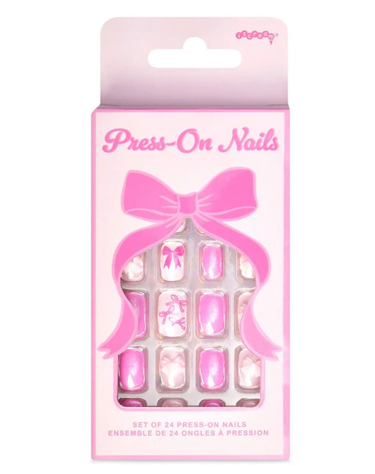 Bow Press On Nails