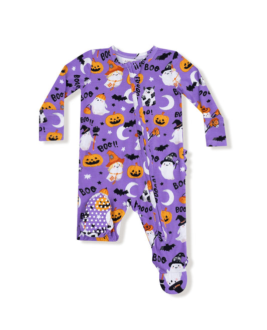 Costume Ghosts-Glow in the Dark- 2 Way Zipper Footie