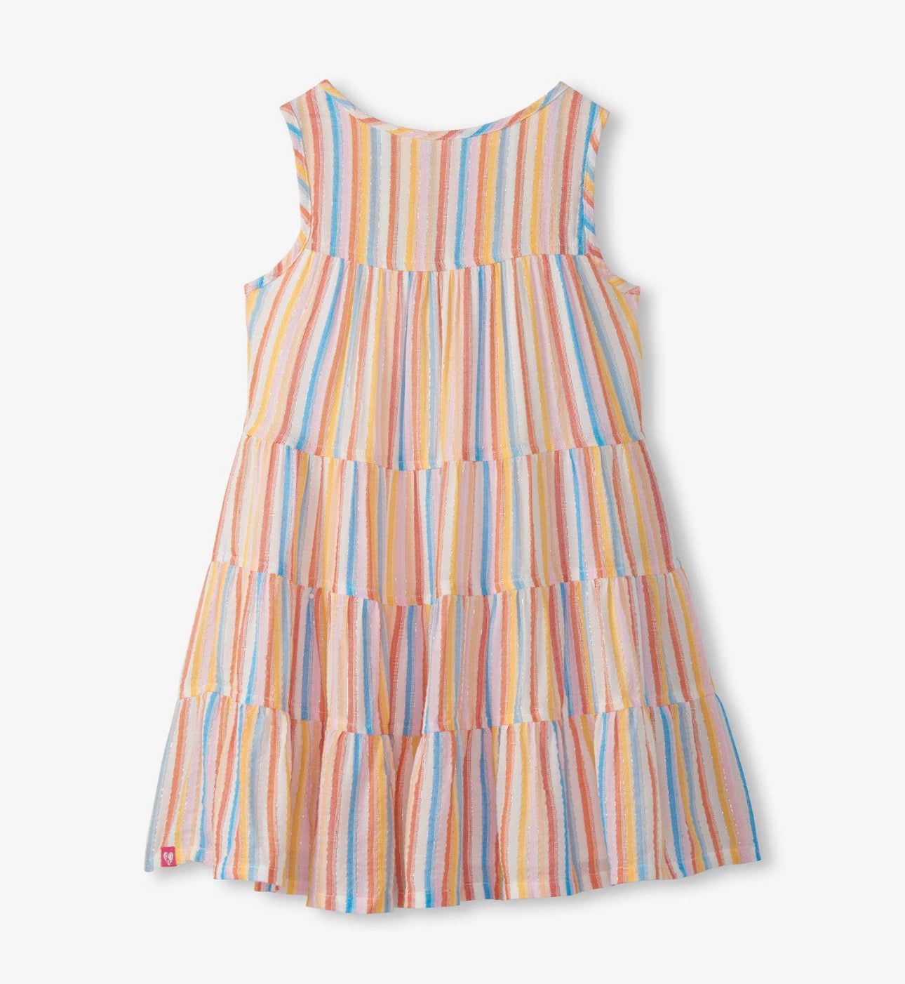 Sunny Layered Stripes Tiered Dress