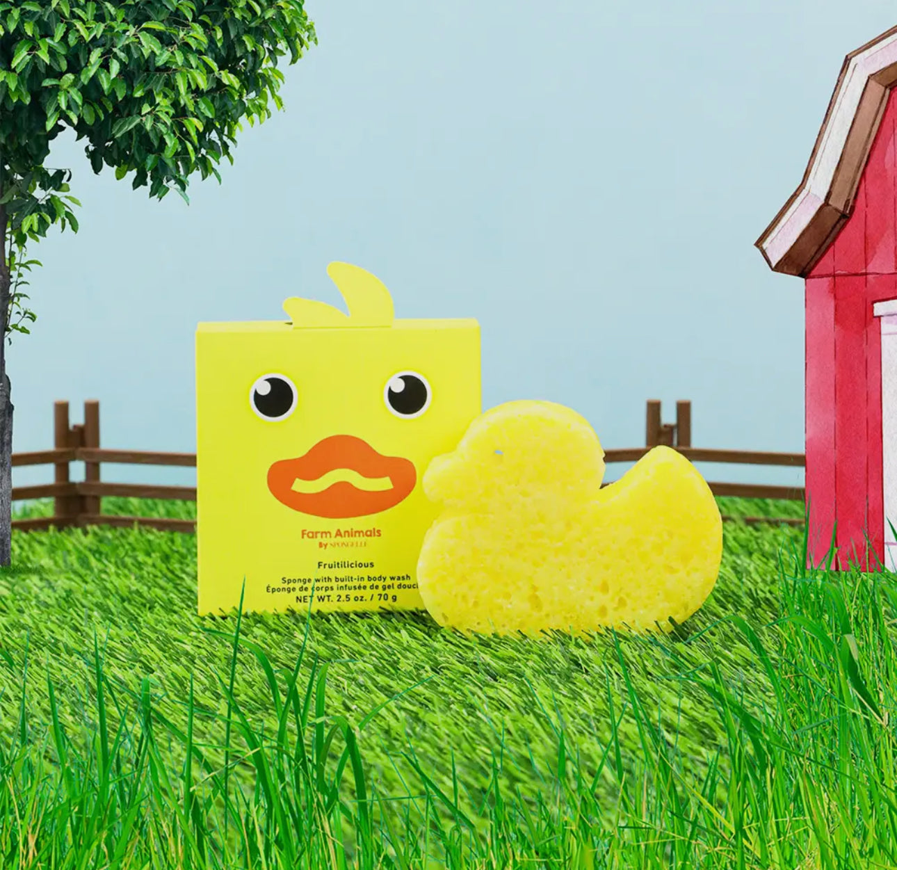 Danny Duck Farm Animals Sponge-Fruitilicious