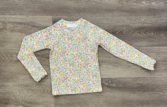 Boho Floral Top W/ Finger Hole