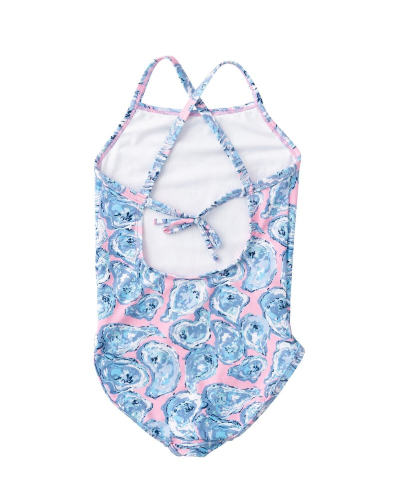 Girls' Spring Tides Swimsuit- Oyster