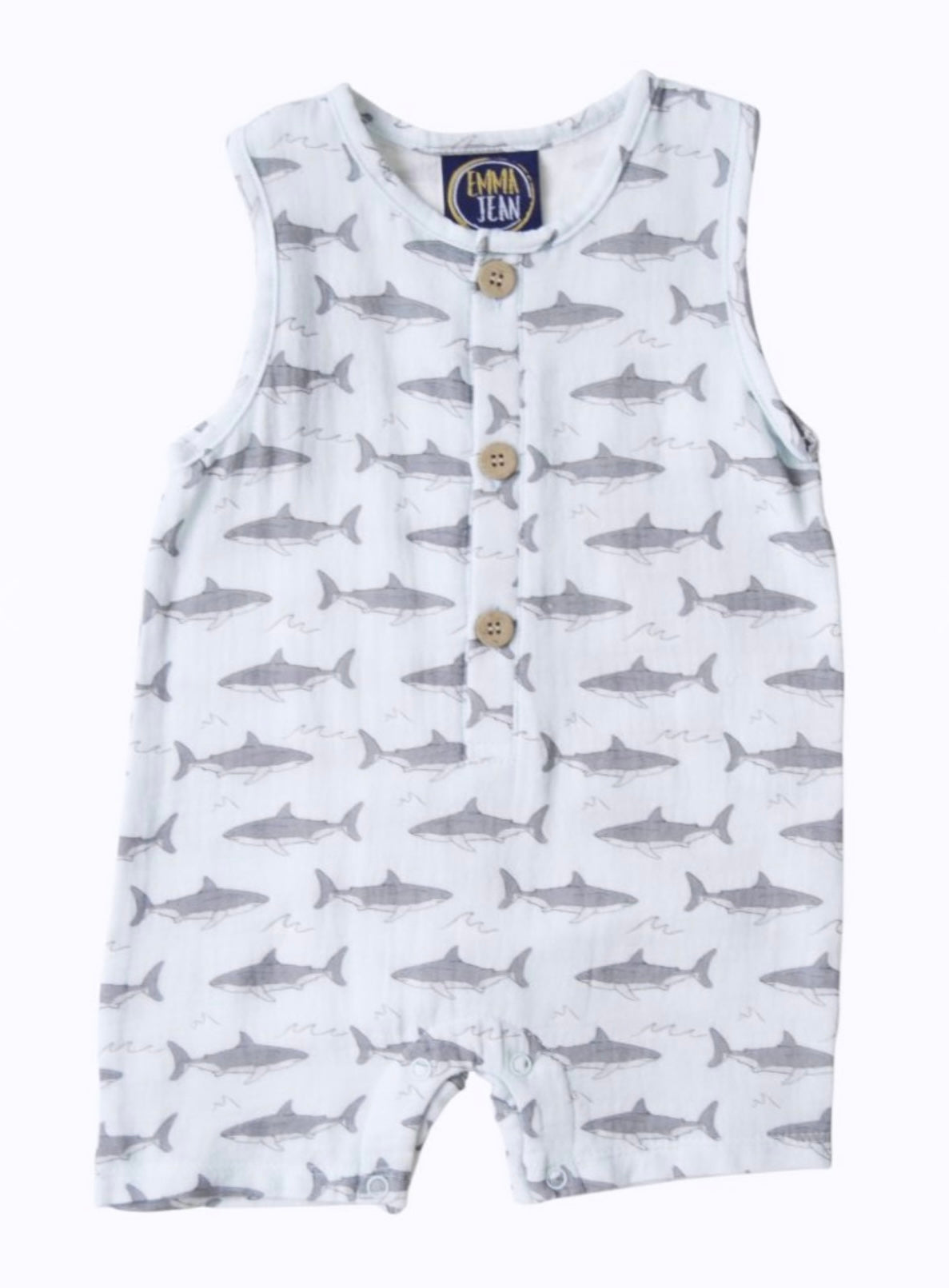 Shark Boys Romper