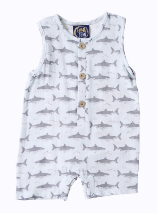 Shark Boys Romper