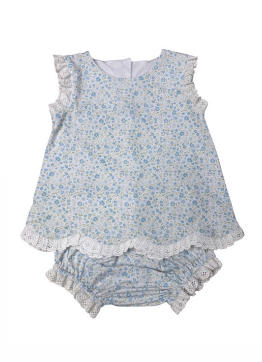 May Flowers Bloomer Set w/ Lace