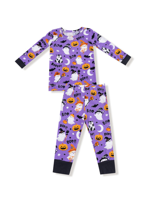 Costumed Ghosts-Glow in the Dark-Loungewear Set