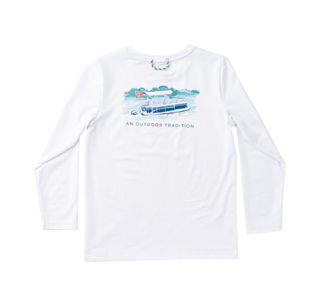 Kid's Pro LS T-shirt- Bright White