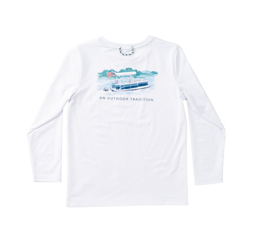 Kid's Pro LS T-shirt- Bright White