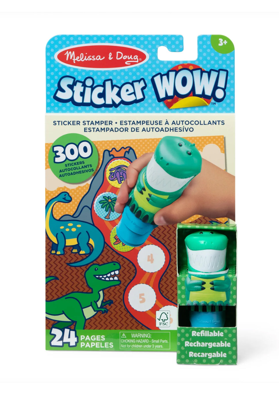 Sticker WOW!™ Activity Pad & Sticker Stamper - Dinosaur