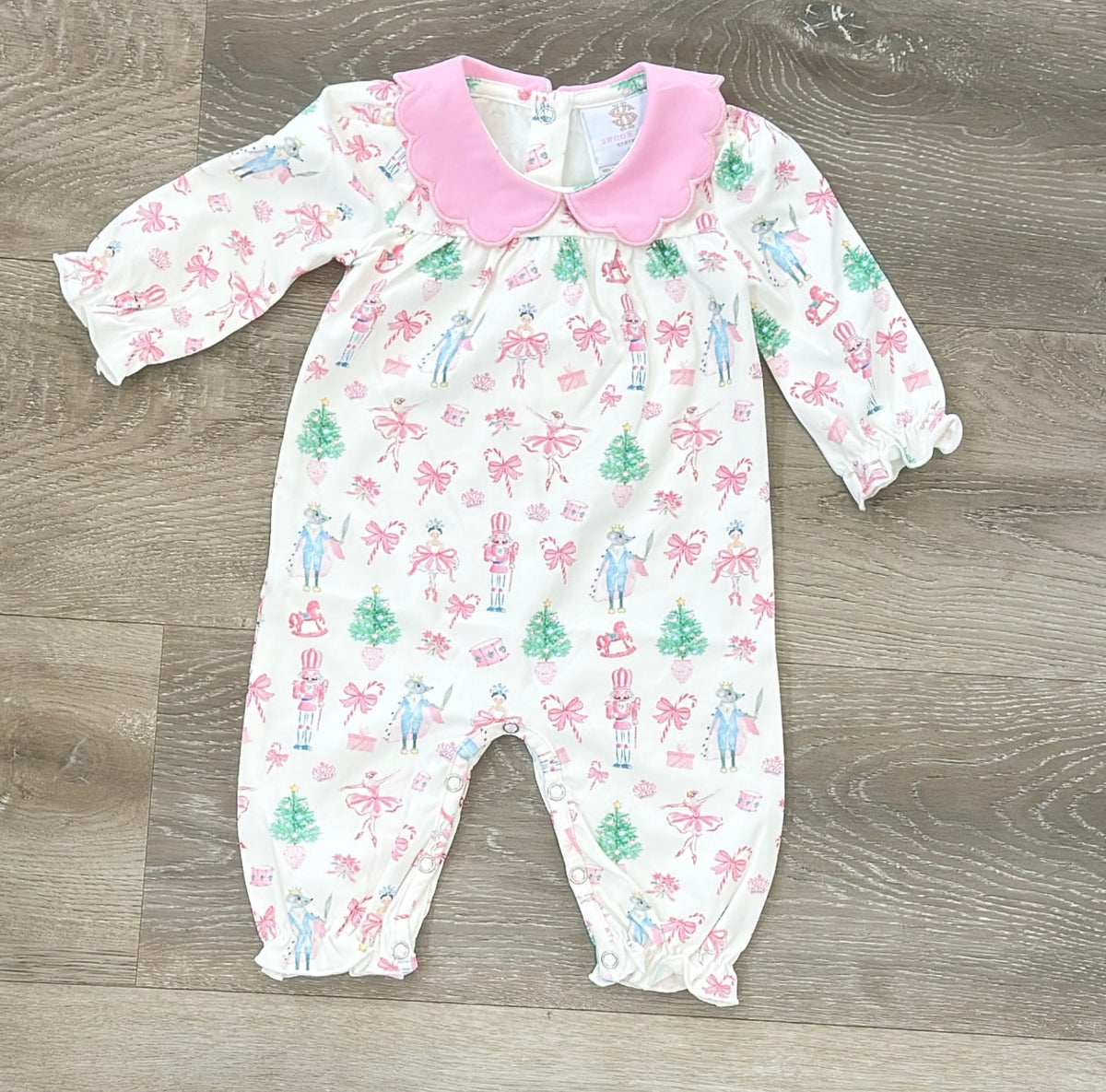 Nutcracker Scalloped Proper Romper
