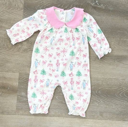 Nutcracker Scalloped Proper Romper