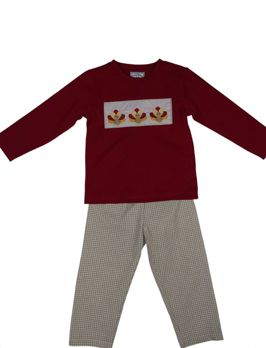 Turkey Trot Boys Pant Set