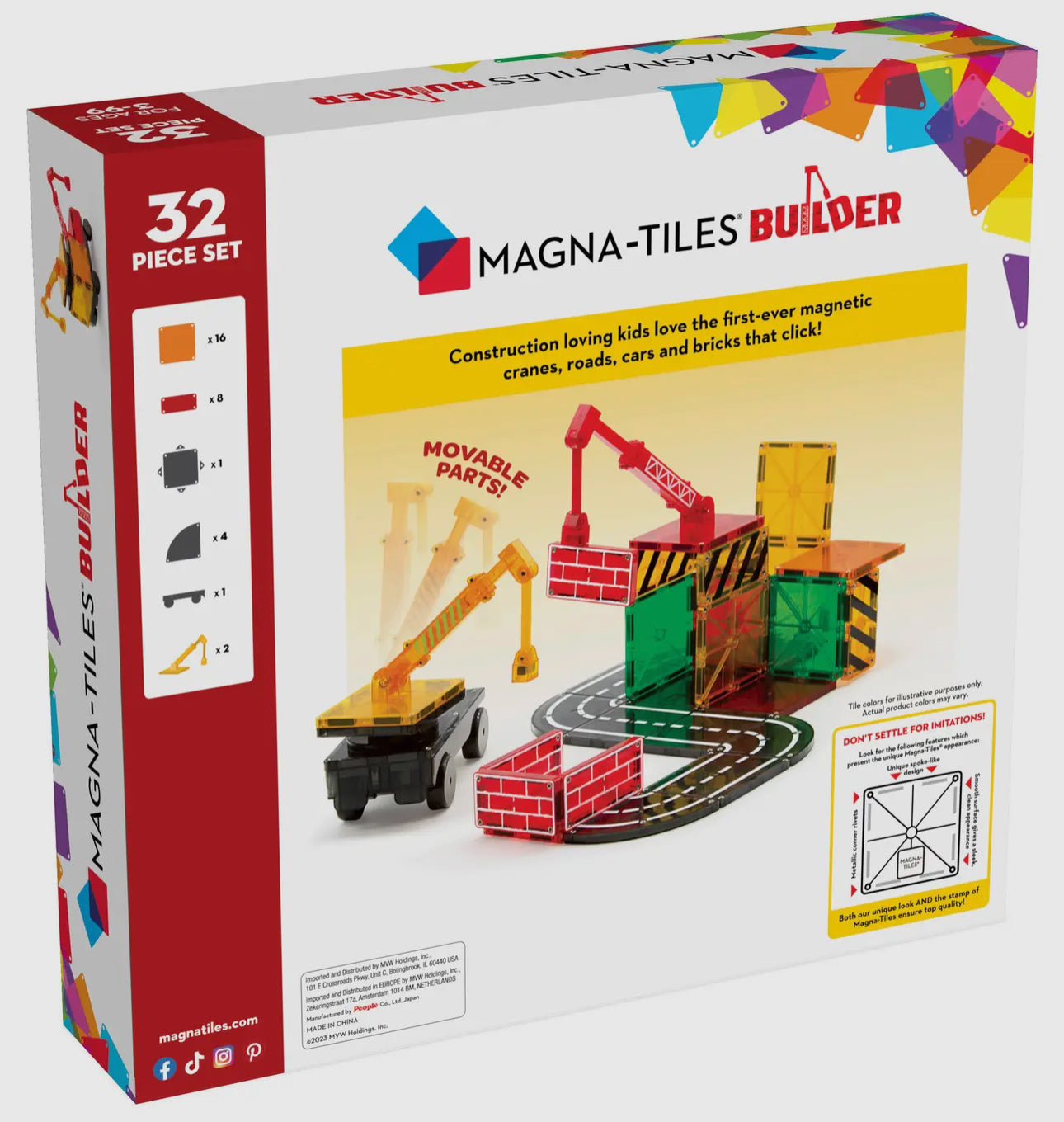 Magna-Tiles Builder 32 piece set