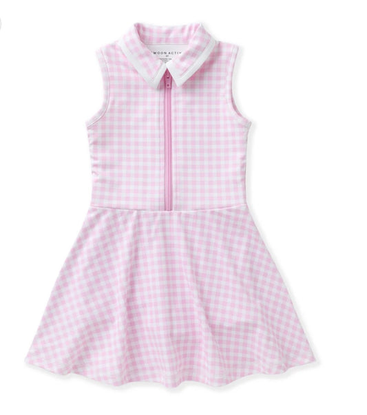Pink Gingham Tennis Dress