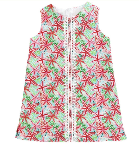 Liza Dress - Pink Sea Stars