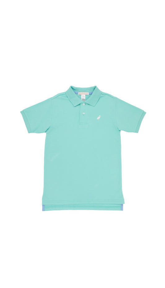 Prim and Proper Polo-SS Pima, Turks Teal