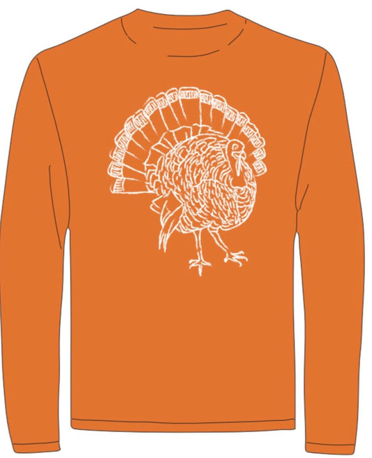 LS Burnt Orange Turkey T-Shirt