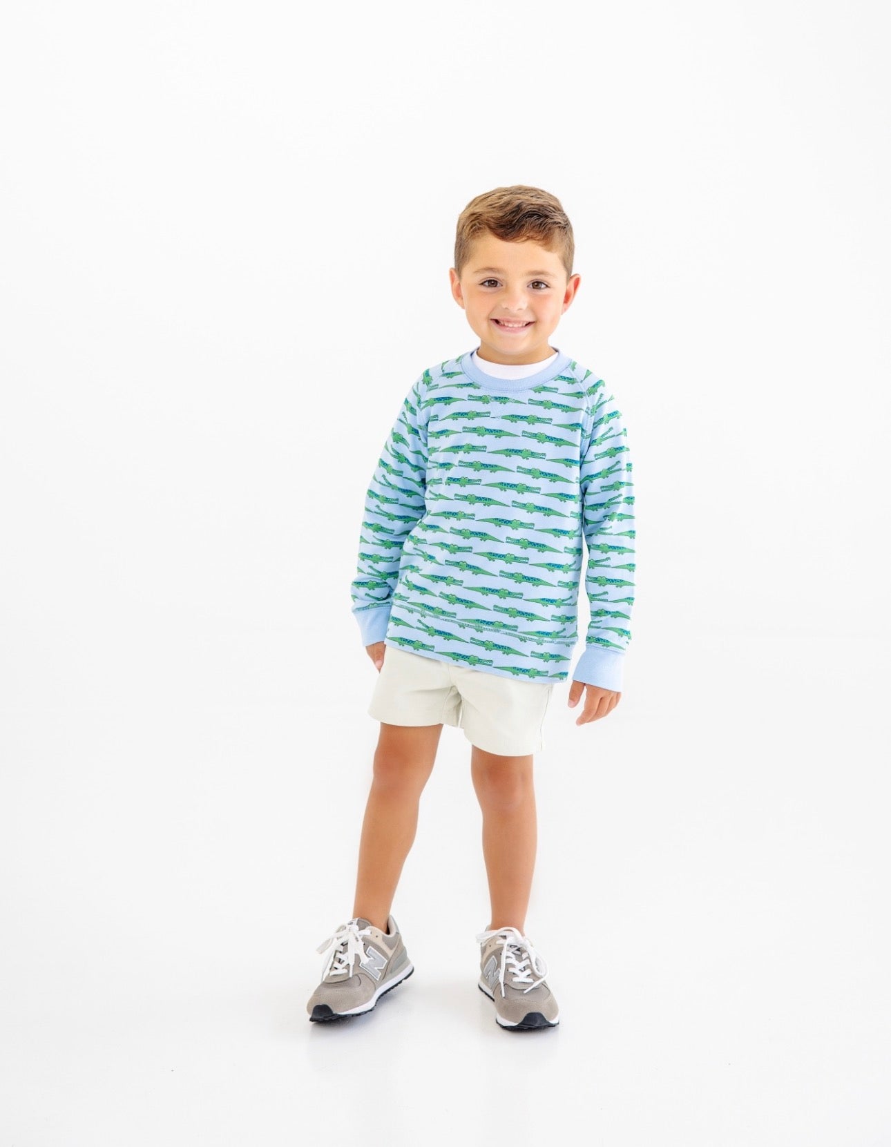 Cassidy Comfy Crewneck-Boys Ft-See Ya Later Alligator/Beale Street Blue