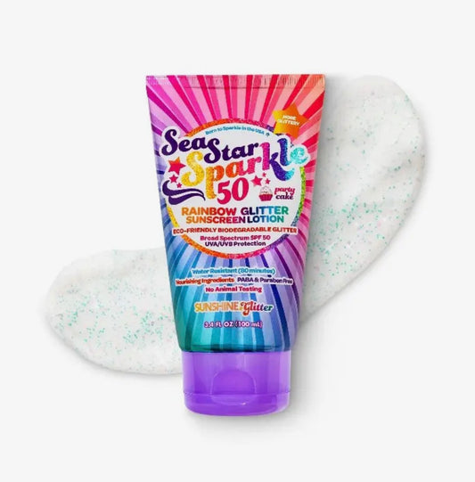 Sea Star Sparkle Party Cake Spf 50 Glitter Sunscreen