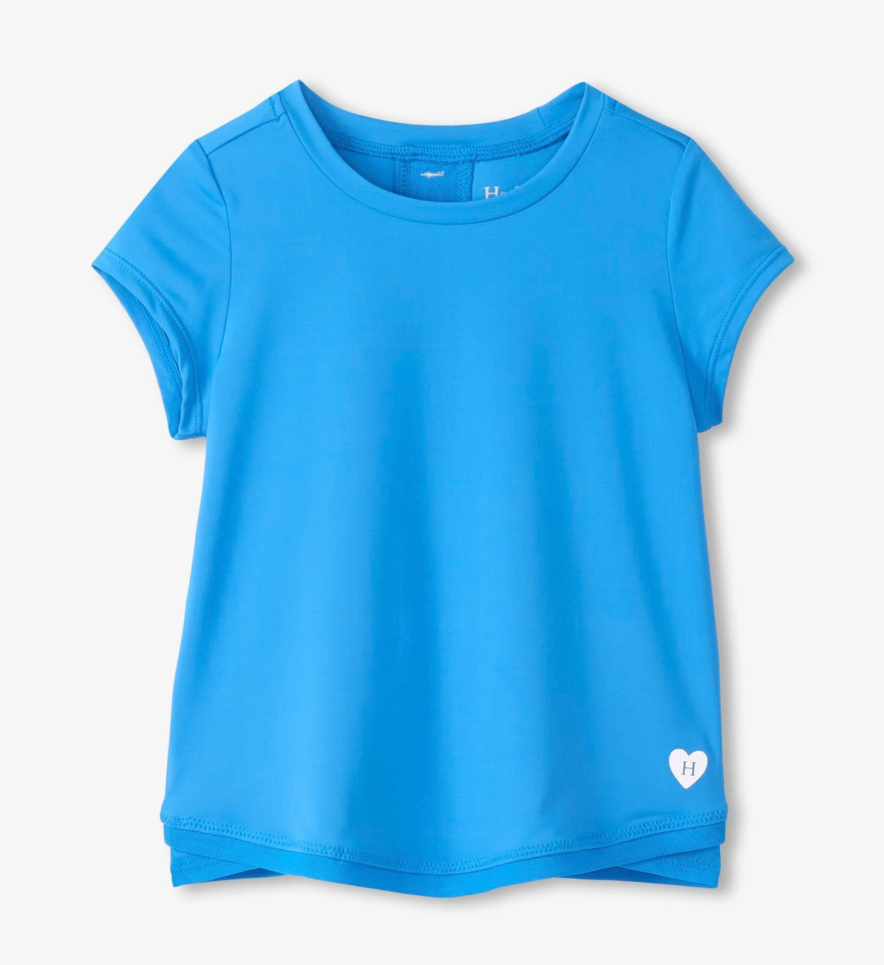 Malibu Blue Mesh Trim Tee