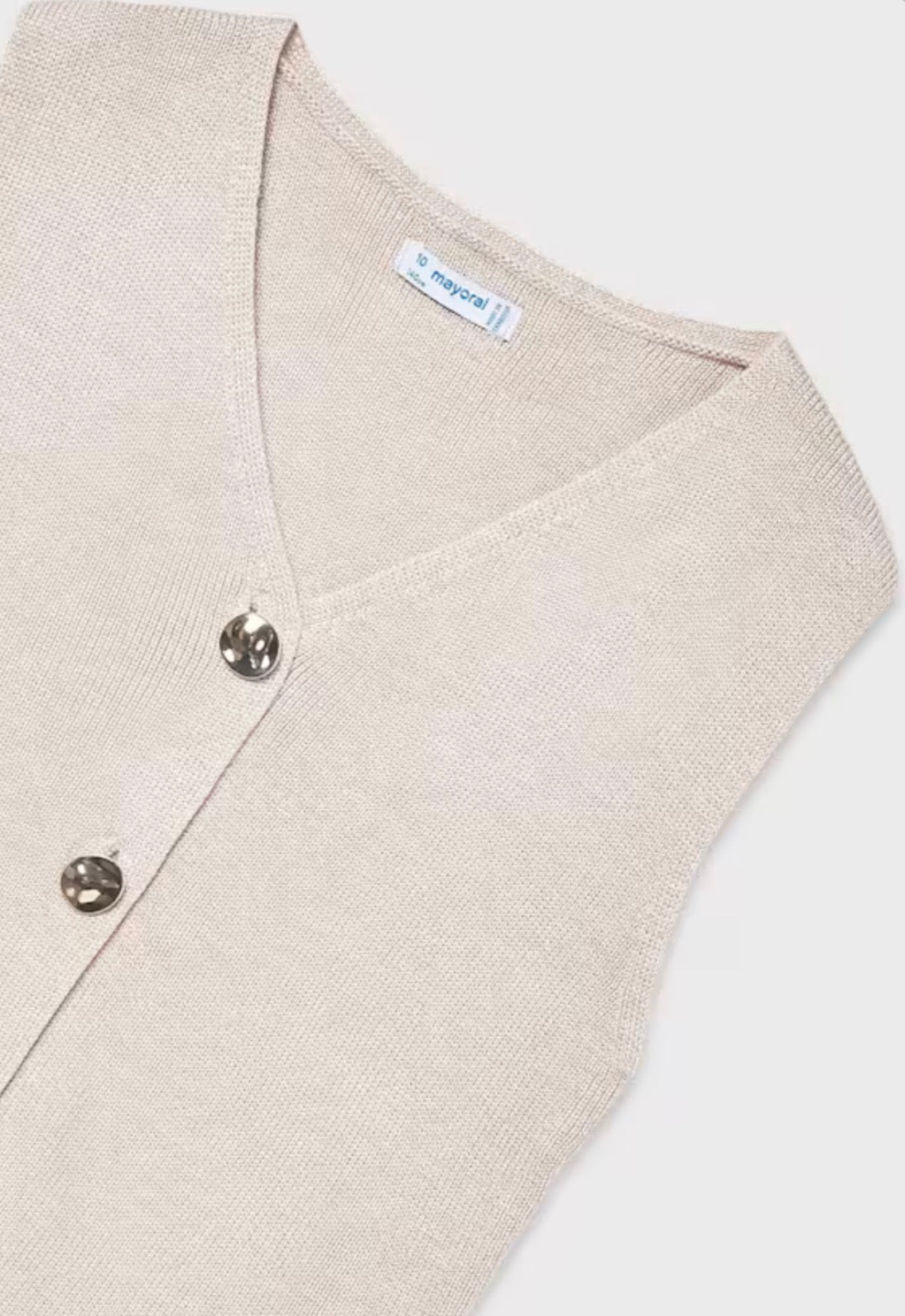 Mixed Almond Girls Knit Top