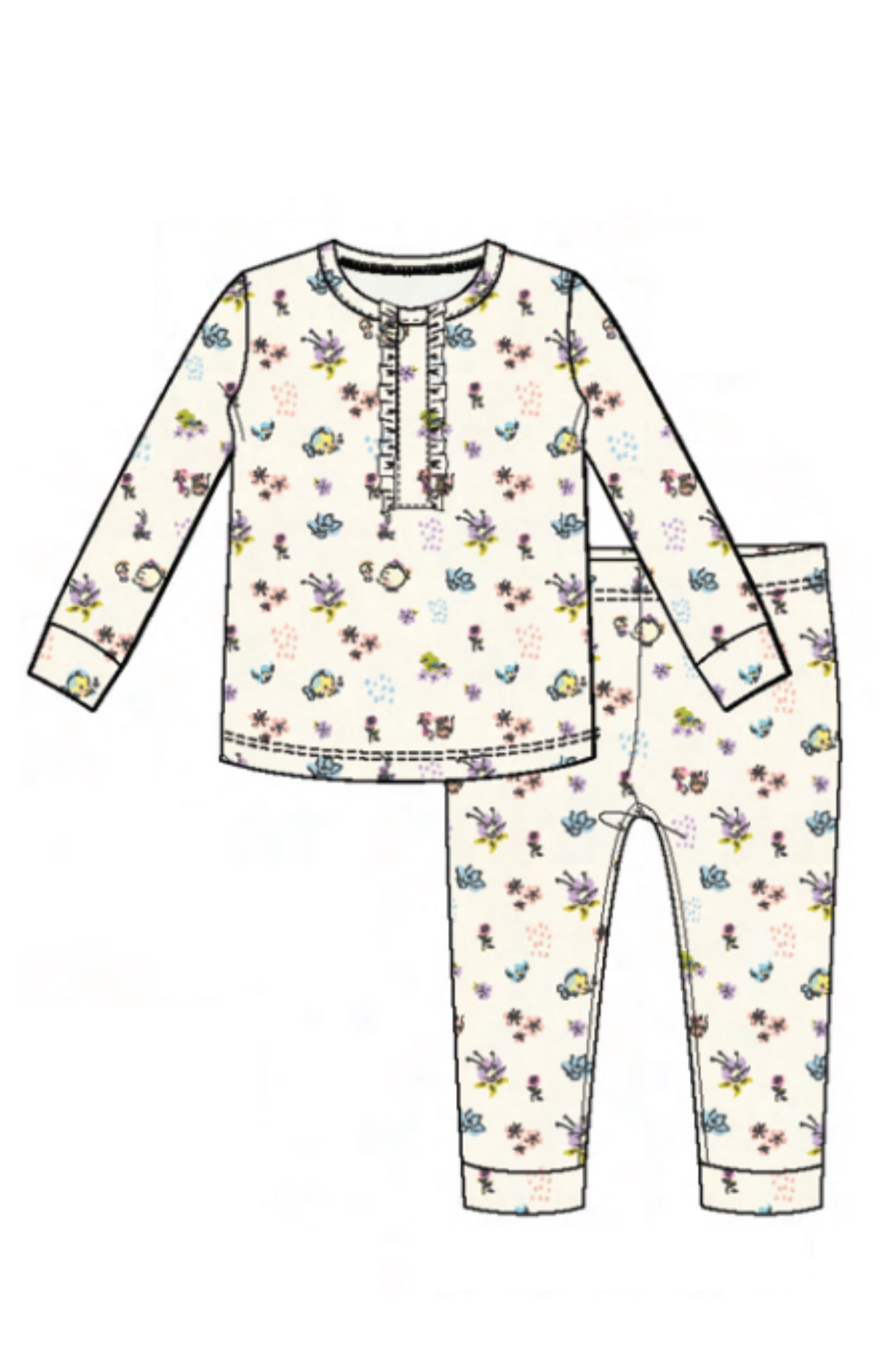 Princess Friends L/S Pajamas